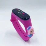 Hot Sell Girls Boy Silicone Watch Kids LED Cartoon Touch Watch Children Silicone Bracelet Waterproof Digital Watch-fashion / Purple