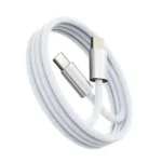 New Trending 5A Woven Nylon Braided Charging Cable 1.2M 4FT Fast USB Data Line Mobile Phone Accessories Aluminum Alloy PC-Silver / 1.2 m