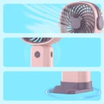 Original Manufacturer Selling Mini Portable Fan Usb Rechargeable PP+Electronic Components Personal Handy Fan - Image 6