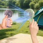 Original Manufacturer Selling Mini Portable Fan Usb Rechargeable PP+Electronic Components Personal Handy Fan - Image 3