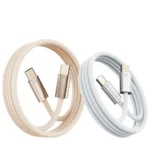 New Trending 5A Woven Nylon Braided Charging Cable 1.2M 4FT Fast USB Data Line Mobile Phone Accessories Aluminum Alloy PC