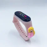 Hot Sell Girls Boy Silicone Watch Kids LED Cartoon Touch Watch Children Silicone Bracelet Waterproof Digital Watch-fashion / Brown